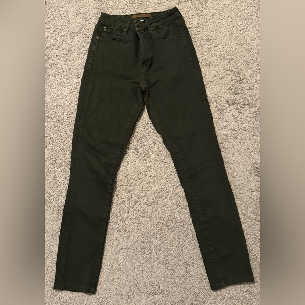 Olive green Leith jeans in size 24